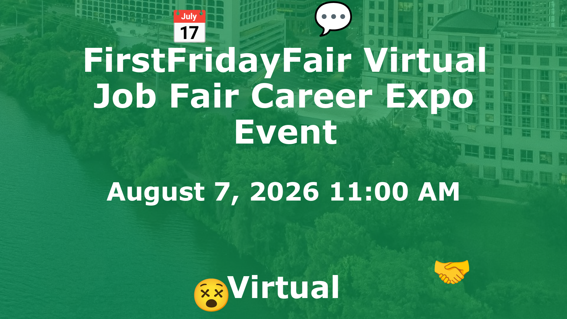FirstFridayFair Virtual Job Fair Career Expo Event event image